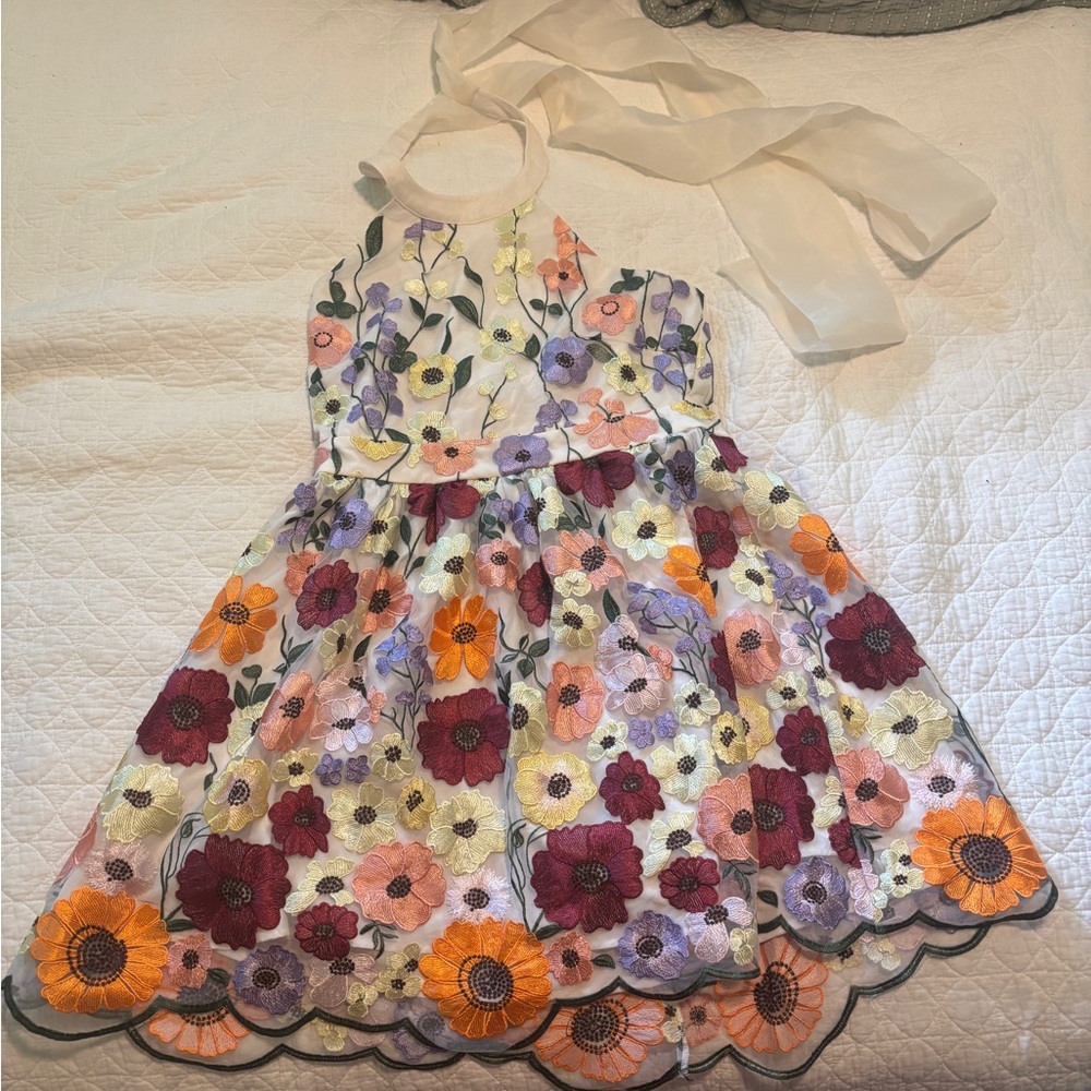 New with Tags Halter Floral Mini Dress